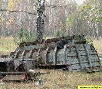 Чернобыль фото: брошенная техника