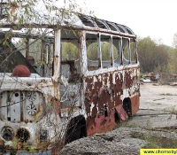 Чернобыль фото: брошенная техника