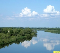 река Припять вид на ЧАЭС