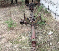 Чернобыль фото: брошенный ракетный тягач