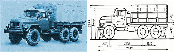 Грузовой автомобиль ЗИЛ-131. Фотография грузовика.