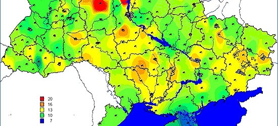 Радиационный фон в Украине