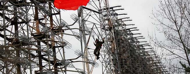Сталкеры – парашютисты покорили антенны Чернобыль-2