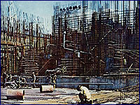 Спорудження захисту для реактора ЧАЕС