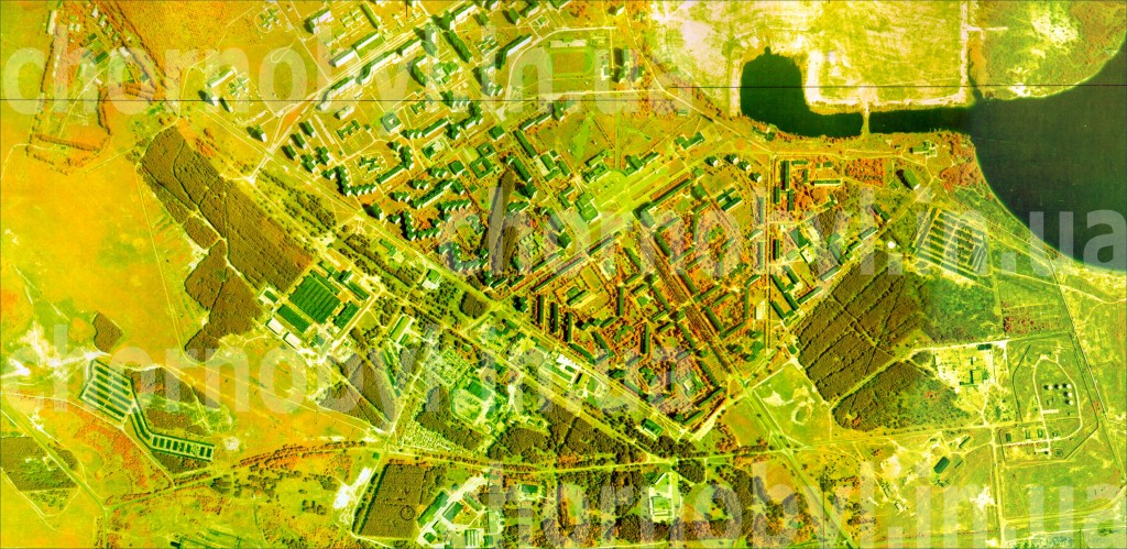 Аэрофотоснимок г. Припять Аэрофотоснимок г. Припять (1990 г.)