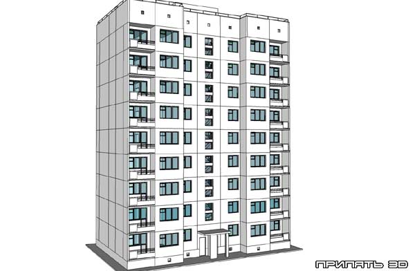 3Д модель Припять