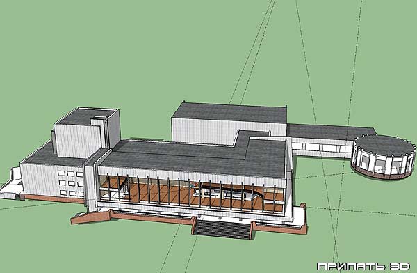 Здание в городе Припять 3д Припять