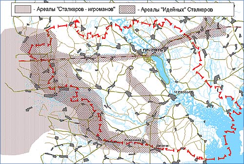 Карта маршрутов передвижения старкера