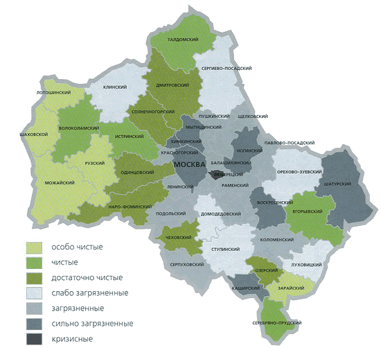 Подмосковье радиация
