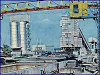 Construction base of the ChNPP