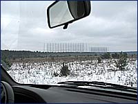 Фото ЗГРЛС Дуга в Чернобыльской зоне