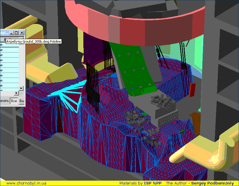 3Д Модель реактора ЧАЭС