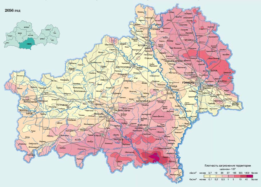 Карта заражения Беларуси