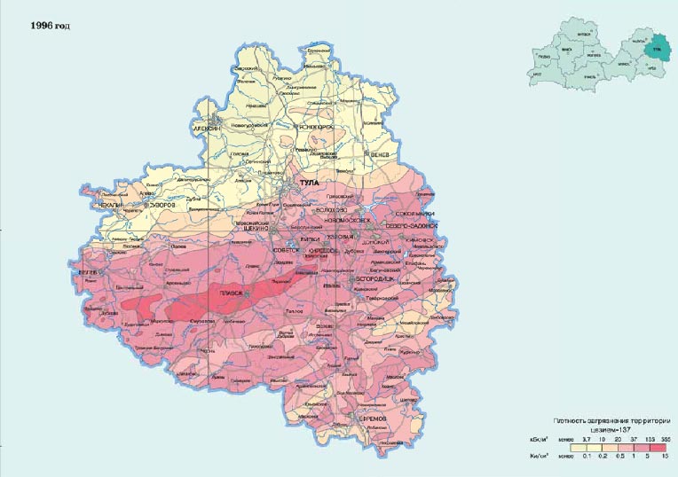 Карта Тульской области