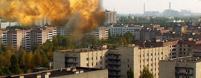 Взрыв домов в городе Припять
